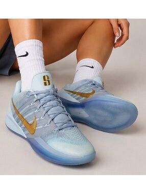 Nike Sabrina 3 EP Blueprint Glacier Blue Gold Basketball Shoes Women’s US 9